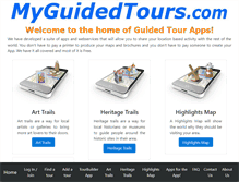 Tablet Screenshot of myguidedtours.com